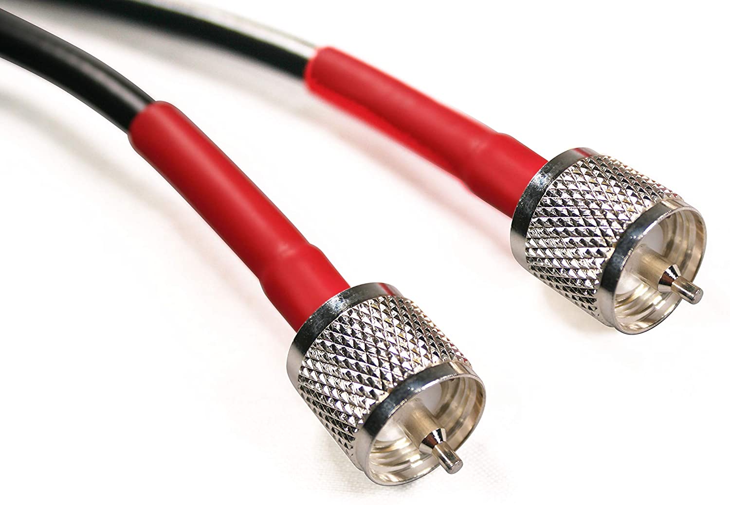 Cable Experts RG-8X Coax Cable - 25 FT PL259 M/M Connectors - Heavy Duty Indoor/Outdoor Weatherproof Jumper Cables